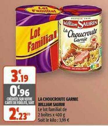 la choucroute garnie william saurin