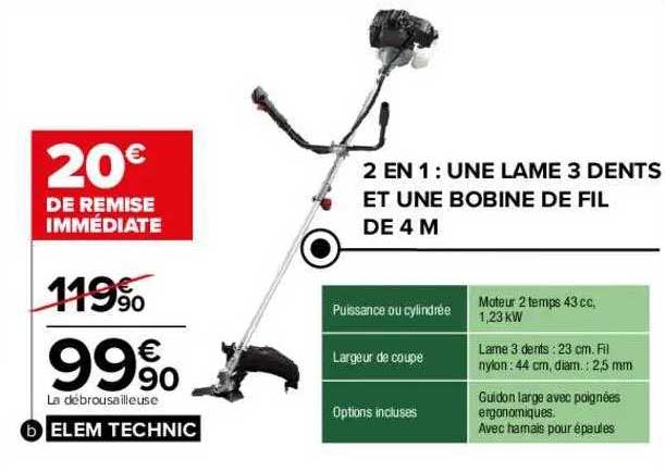 la débrousailleuse elem technic