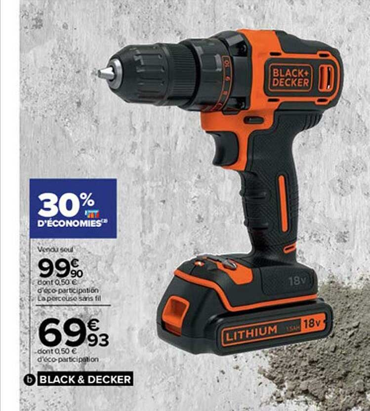 La Perceuse Sans Fil Black & Decker