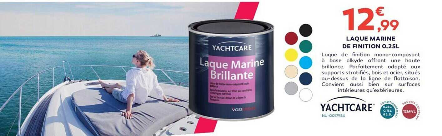laque marine de finition 0.25l yachtcare