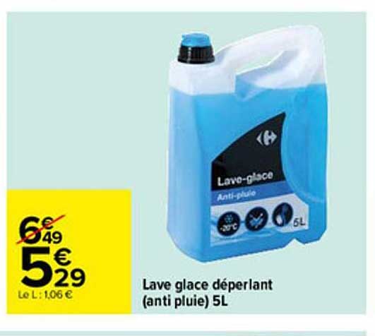 lave glace déperlant (anti pluie) 5l