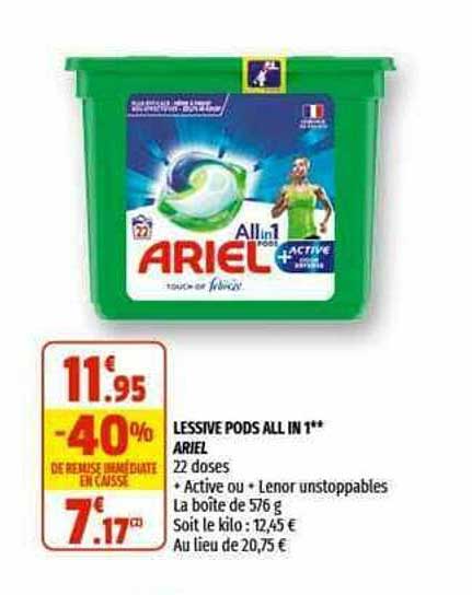 Lessive Pods All In 1 Ariel