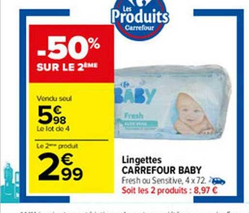 lingette carrefour baby
