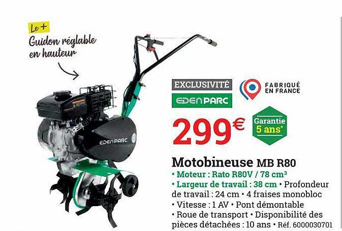 motobineuse mb r80 eden parc