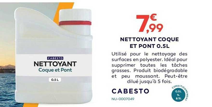 nettoyant coque et pont 0.5 l cabesto
