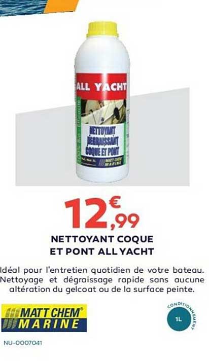 nettoyant coque et pont all yacht