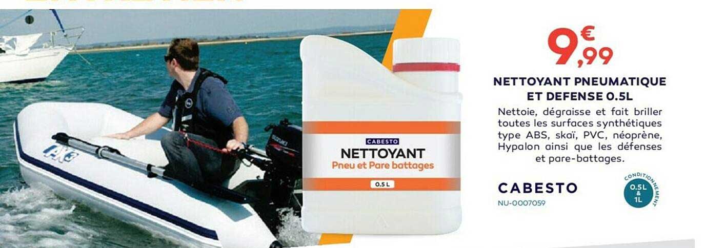 nettoyant pneumatique et defense 0.5l cabesto