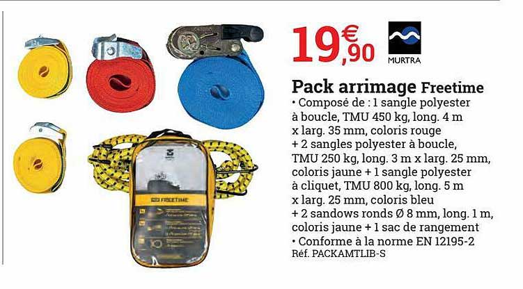 pack arrimage freetime