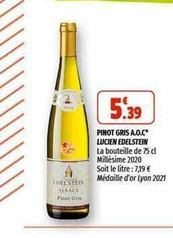 pinot gris a.o.c. lucien edelstein