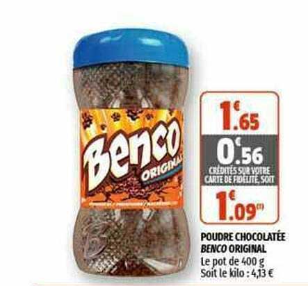 poudre chocolatée benco original