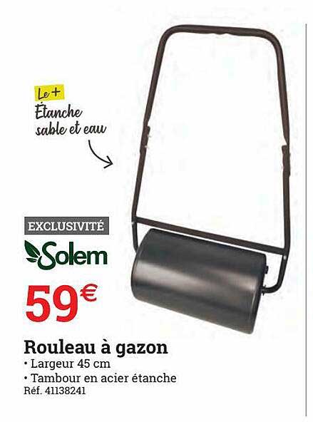 rouleau à gazon solem