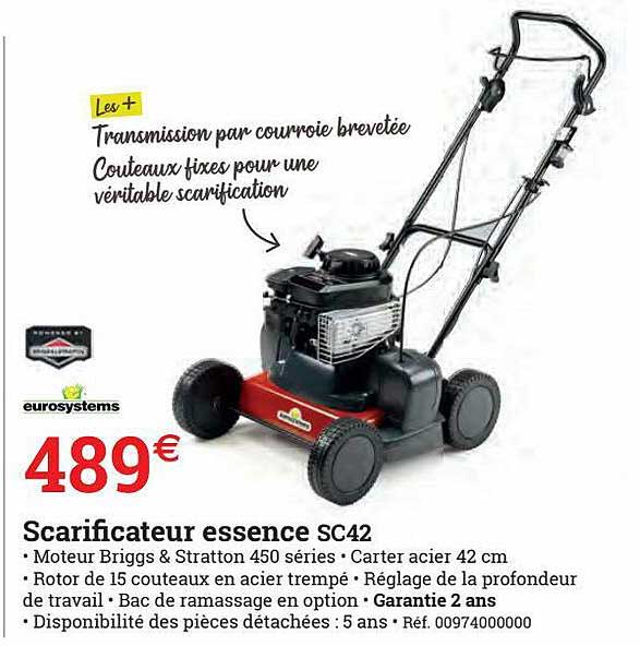 scarificateur essence sc42 eurosystems