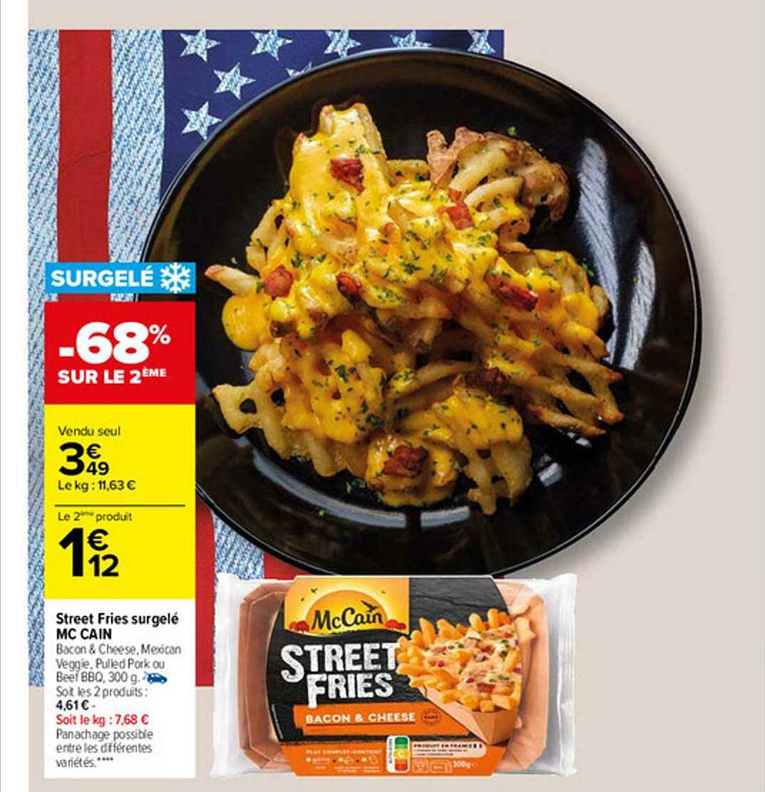 street fries surgelé mc cain