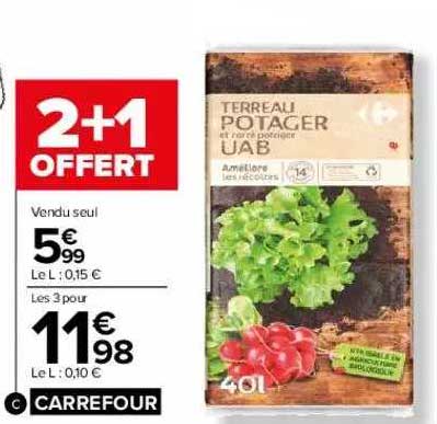 terreau potager uab carrefour