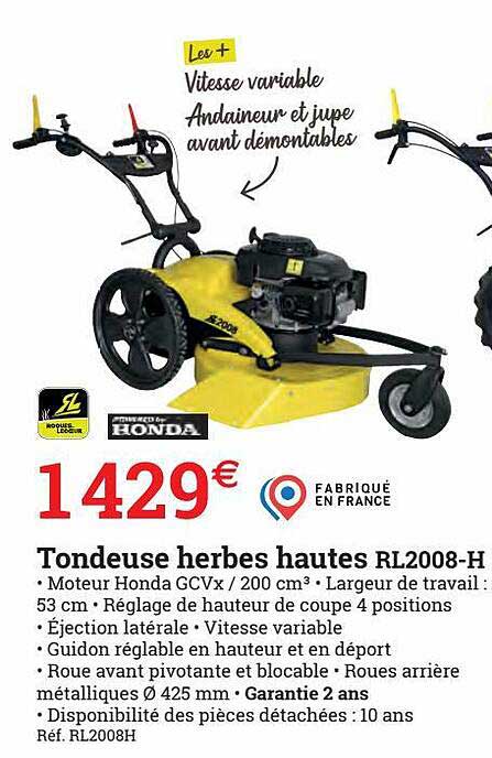 tondeuse herbes hautes rl2008-h
