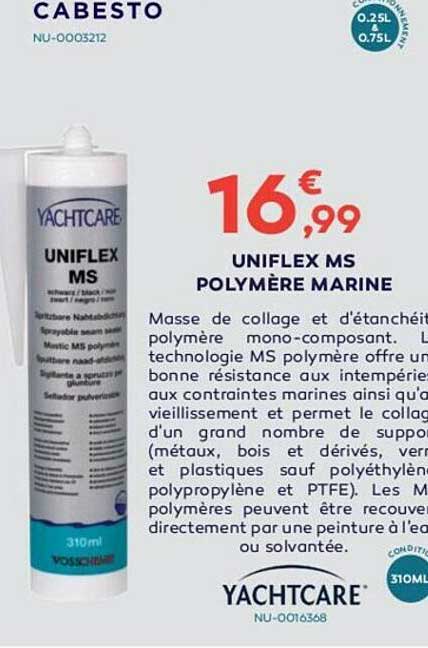 Uniflex Ms Polymère Marine Yachtcare