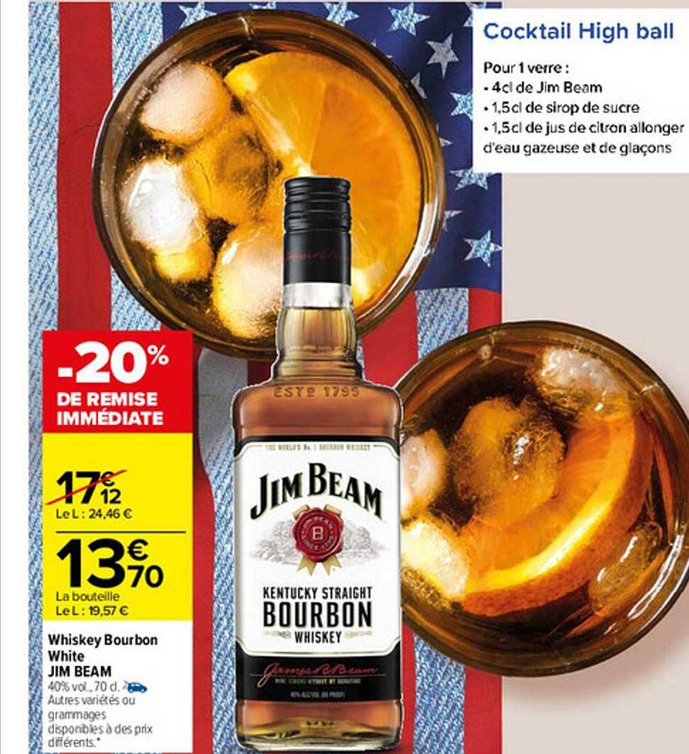 whiskey bourbon white jim beam