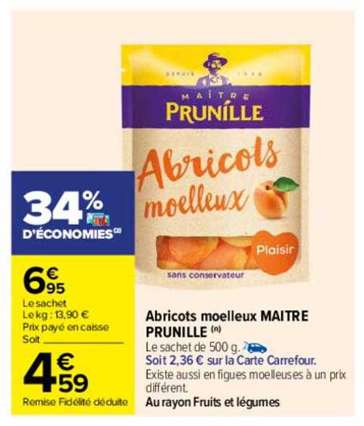 abricots moelleux maître prunille