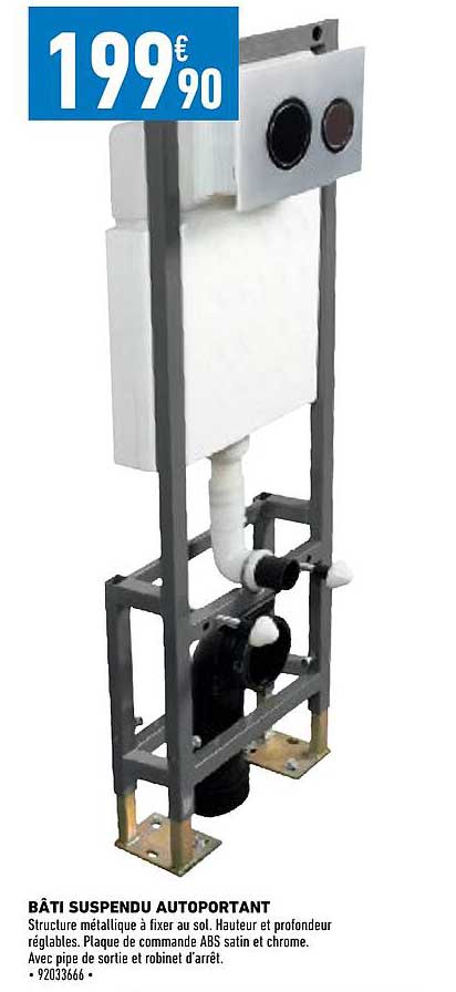 bâti suspendu autoportant