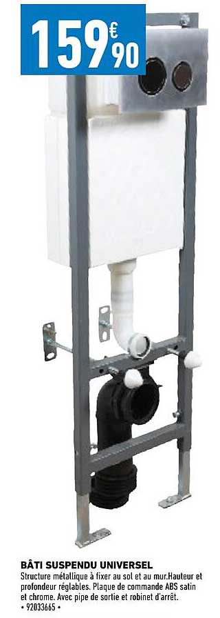 bâti suspendu universel