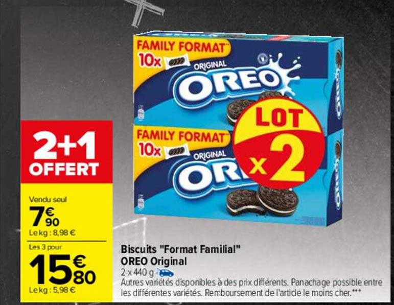 biscuits "format familial" oreo original
