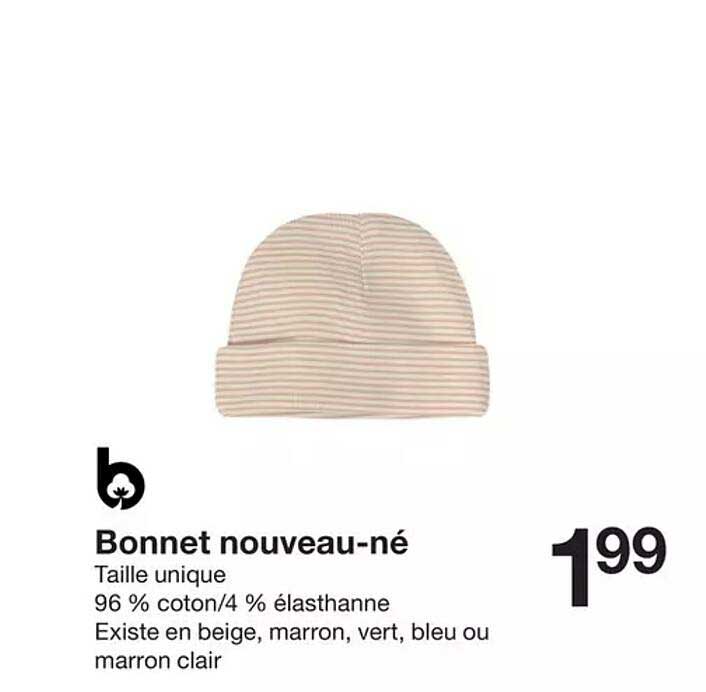 bonnet nouveau-né