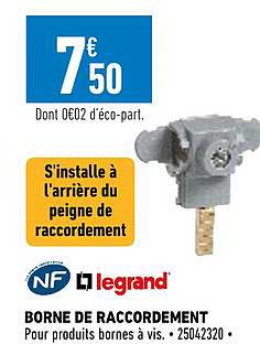 borne de raccordement legrand