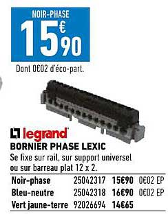 bornier phase lexic legrand