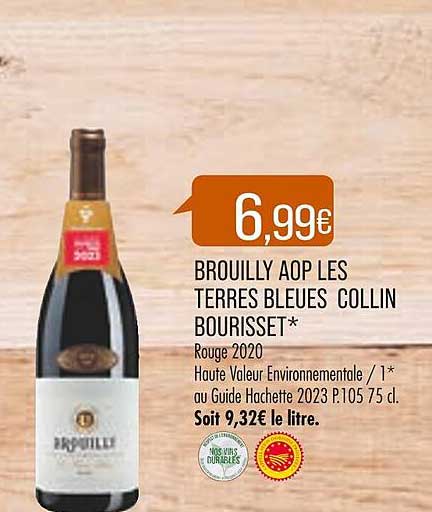 brouilly aop les terres bleues collin bourisset
