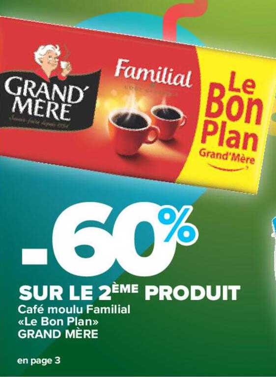 café moulu familial «le bon plan» grand mère