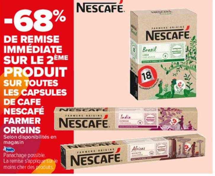 capsules de café nescafé farmer origins