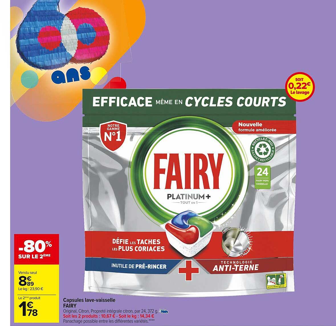 capsules lave-vaisselle fairy