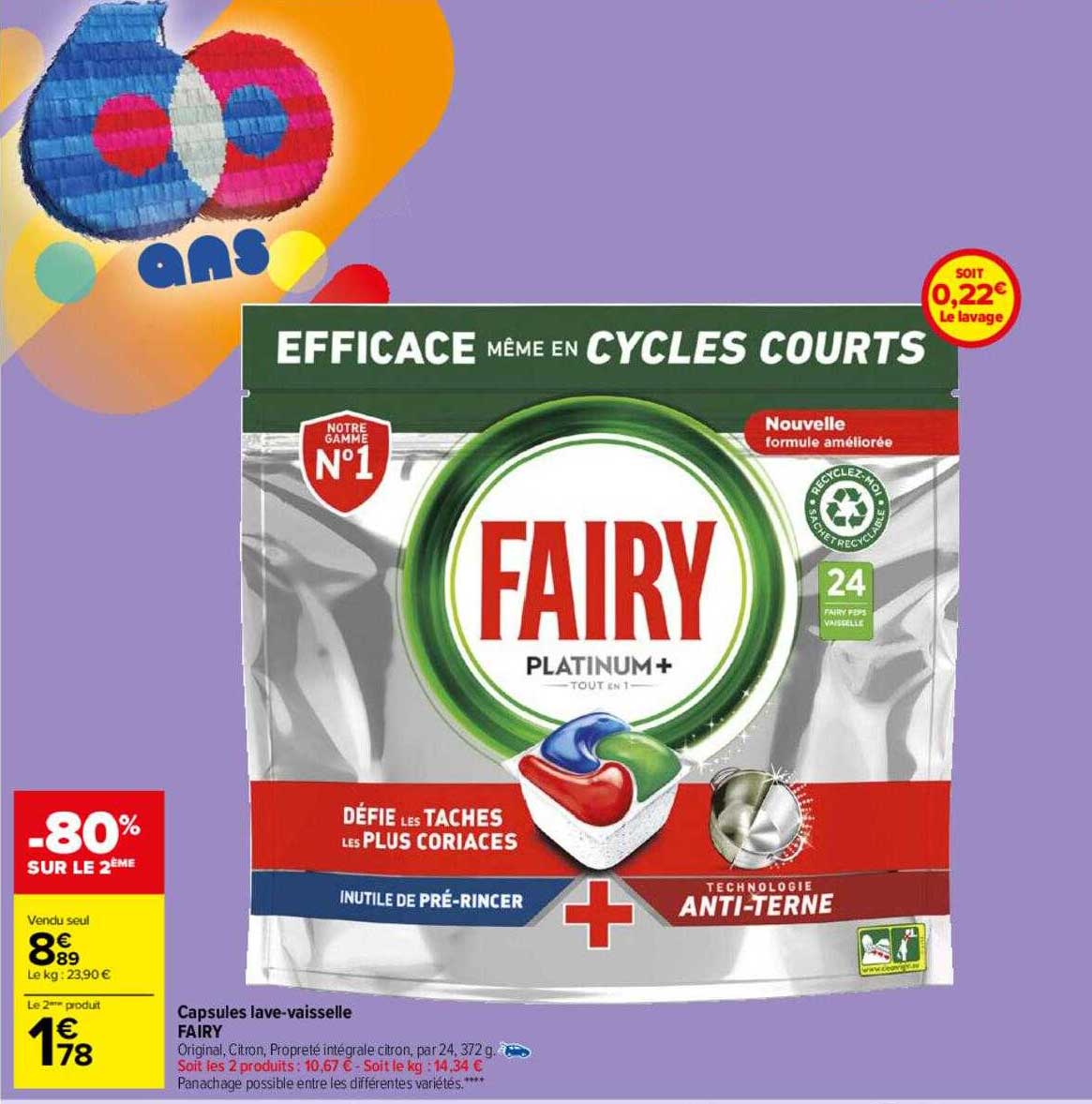 capsules lave-vaisselle fairy