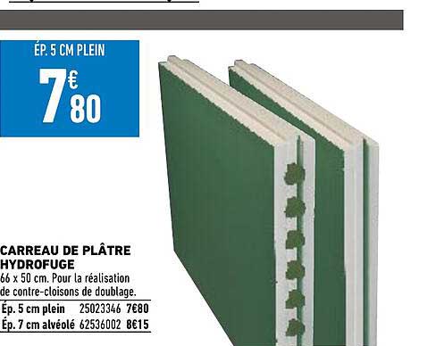 Carreau De Plâtre Hydrofuge