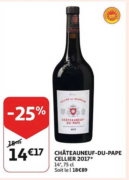 châteauneuf-du-pape cellier 2017