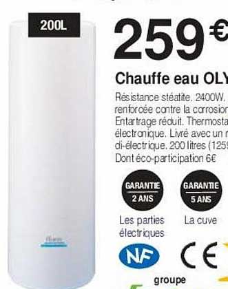 chauffe eau olympic