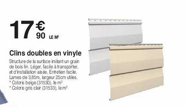 clins doubles en vinyle