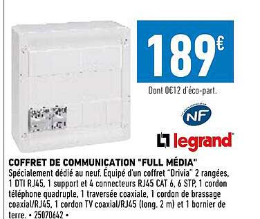 coffret de communication "full média" legrand