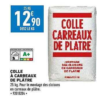 colle à carreau de plâtre