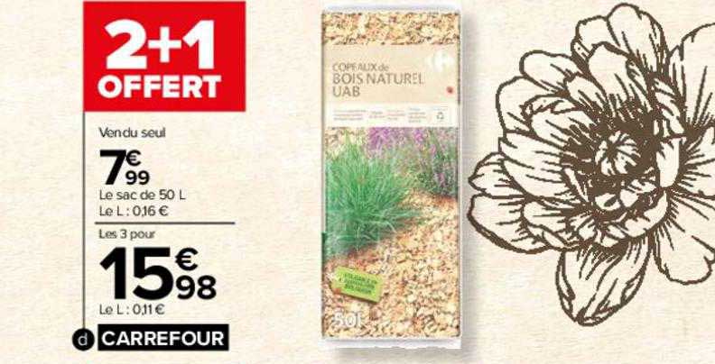 copeaux de bois naturel uab carrefour