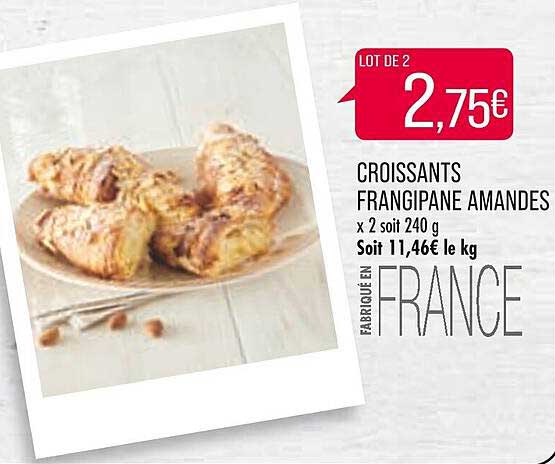 croissants frangipane amandes