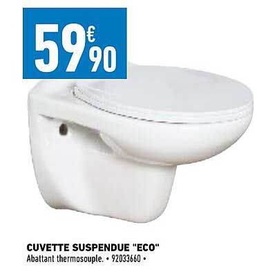 cuvette suspendu "éco"