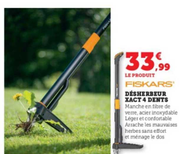 desherbeur xact 4 dents fiskars