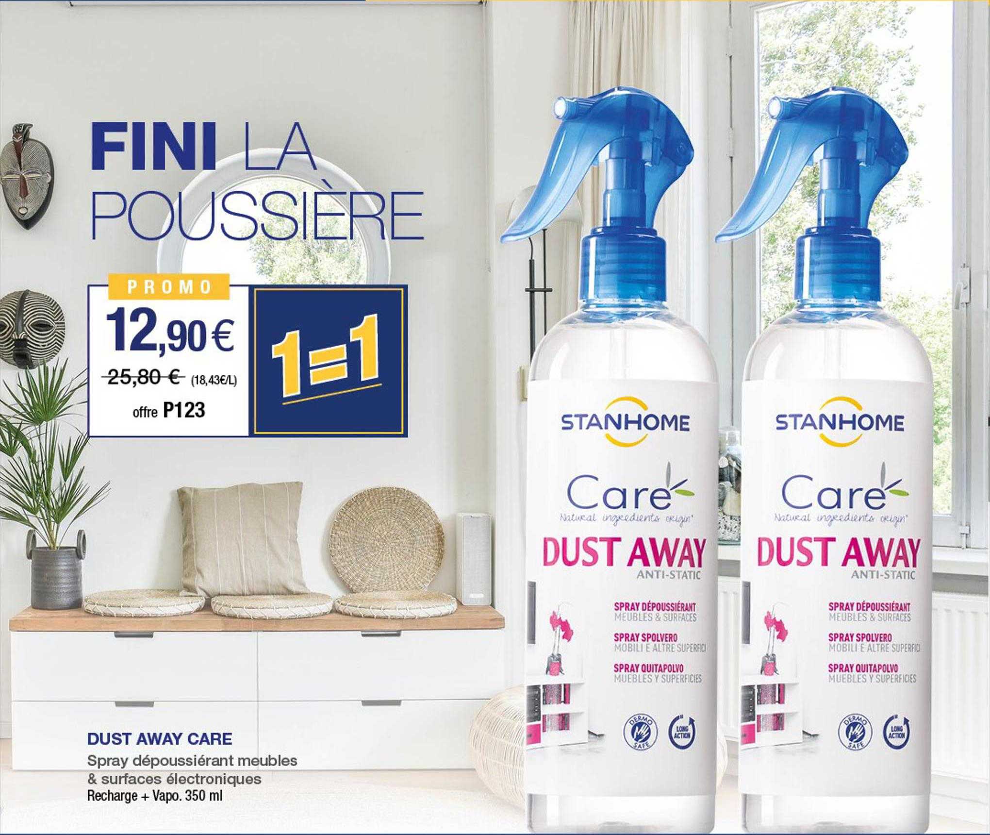 dust away care spray dépoussiérant meubles