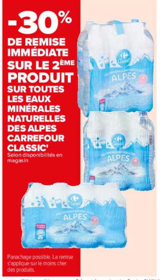 eaux minérales naturelles des alpes carrefour classic'