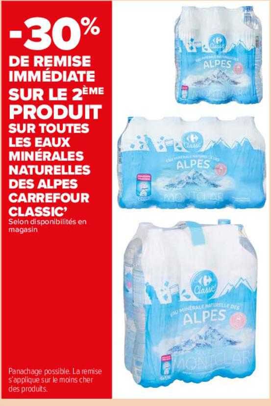 eaux minérales naturelles des alpes carrefour classic'