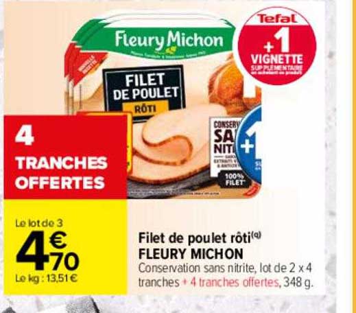 filet de poulet rôti fleury michon