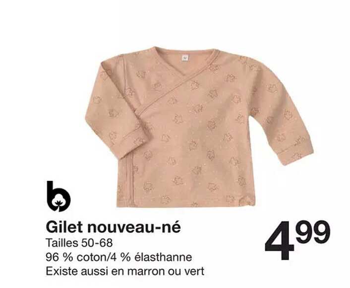 gilet nouveau-né
