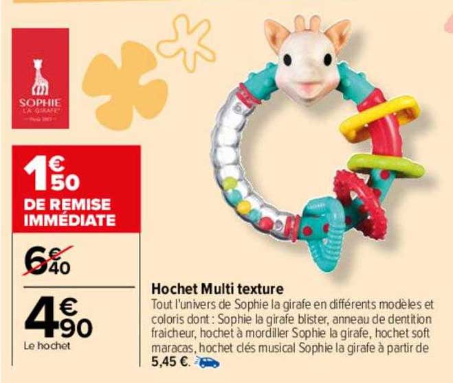 hochet multi texture sophie la girafe