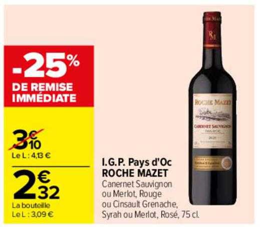 i.g.p. pays d'oc roche mazet